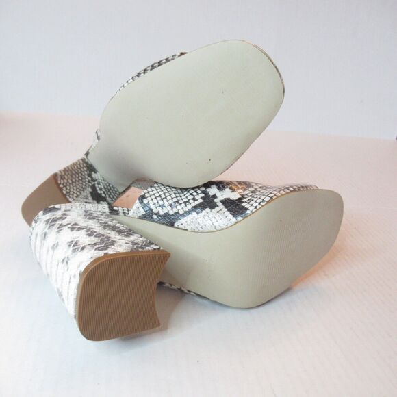 Steve Madden Women's Slip-On Peep Toe 3.5 Inch-Heels Size (7.5) Snake Print NWOB - Picture 6 of 8